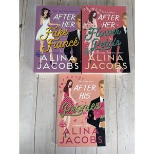 Alina Jacobs Romance Comedy 3 Book Lot Peonies Fake Fiancé Flower Petals
